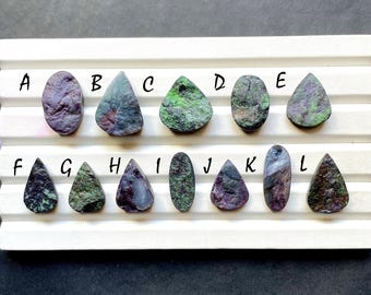 Kammererite Druzy Cabochon Loose Gemstone For Jewelry Making, AAA+ Natural Kammererite Druzy Gemstone For Handmade Jewelry - 31016-31027