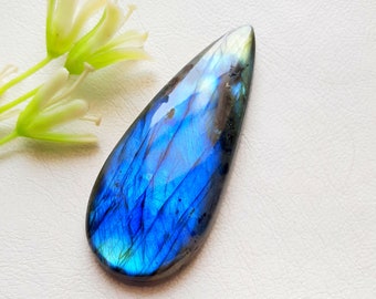 BIG Multi Labradorite Cabochon Loose Gemstone, Top Quality AAA+ Multi Labradorite Cabochon Gemstone For Jewelry Making, Pendant- 13934