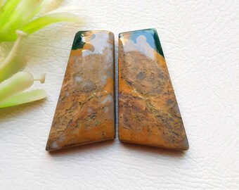 Ocean Jasper Pair  Cabochon Loose Gemstone, AAA+ Natural Ocean Jasper Pair Gemstone For Handmade Jewelry and Wirewrap - 20373-20376