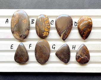 Latest Boulder Opal Cabochon Loose Gemstone For Jewelry Making, AAA+ Natural Boulder Opal Cabochon For Handmade Jewelry - 30942-30949