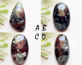 Eudialyte Cabochon Loose Gemstone For Jewelry Making, AAA+ Natural Eudialyte Gemstone For Wire Wrap And Handmade Jewelry  -12011-12014