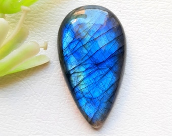 Multi Blue Labradorite Cabochon Loose Gemstone For Jewelry Making, AAA+ Natural Multi Blue Labradorite Gemstone For Wire Wrap - 21012-21015