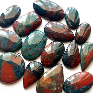 Designer BLOODSTONE Cabochon Wholesale Lot By Weight With Different Shapes And Sizes Used For Jewelry Making