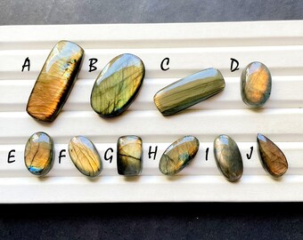 NEW Copper Labradorite Cabochon Loose Gemstone, AAA+ Natural Copper Labradorite Cabochon For Handmade Jewelry and Wire Wrap- 29917-29926