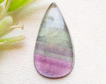 Green Fluorite Cabochon Loose Gemstone, AAA+ Natural Green Fluorite Gemstone For Handmade Jewelry and Wire Wrap - 23270-23273