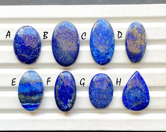 Lapis Lazuli Cabochon Loose Gemstone For Jewelry Making, Natural Beautiful Lapis Lazuli Gemstone For Handmade Jewelry - 29840-29847