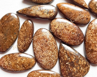 Natural Bronzite Cabochon, Bronzite Gemstone Wholesale Lot By Weight With Different Shapes And Sizes Used For Jewelry Making