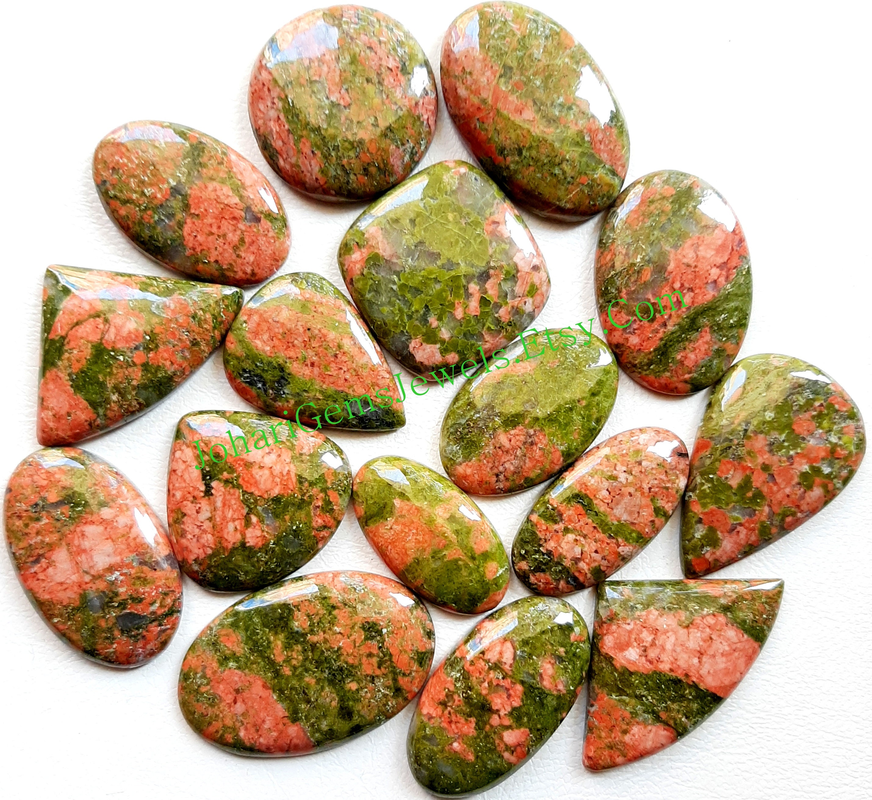 Unakite - Cabochon Unakite - Cabochon