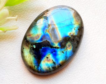 Multi Blue Labradorite Cabochon Loose Gemstone For Jewelry Making, AAA+ Natural Multi Blue Labradorite Gemstone For Wire Wrap - 21424-21427