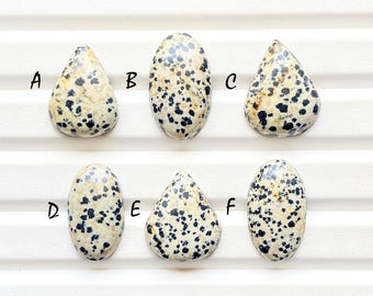 Dalmatian Cabochon Loose Gemstone For Jewelry Making, AAA+ Natural Dalmatian Gemstone Cabochon For Wire Wrap & Handmade Jewelry- 28390-28395