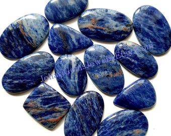 Sodalite Cabochon Wholesale Lot By Weight With Different Shapes And Sizes Used For Jewelry Making
