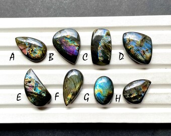 New Finland SPECTROLITE LABRADORITE Cabochon Loose Gemstone, AAA+ Spectrolite Labradorite For Handmade Jewelry and Wire Wrap - 29402-29409