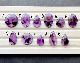Trapiche Amethyst Rose Cut Loose Gemstone For Jewelry Making, AAA+ Natural Trapiche Amethyst Rose Cut For Handmade Jewelry - 33681-33691