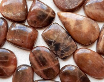 GOLDEN SHINE SUNSTONE Cabochon,  Sunstone Wholesale Lot Cabochon By Weight With Different Shapes and Size Cabochon Used For Jewelry Making