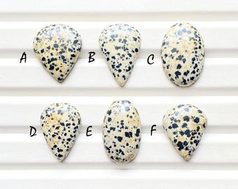 Dalmatian Cabochon Loose Gemstone For Jewelry Making, AAA+ Natural Dalmatian Gemstone Cabochon For Wire Wrap & Handmade Jewelry- 28396-28401