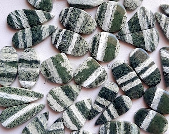 GREEN SWISS OPAL Pair Cabochon Wholesale Lot | Natural Matched Pair Lot By Quantity With Different Shapes And Sizes Used For Jewelry Making