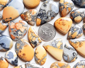 Maligano Jasper Cabochon,  Maligano Jasper Wholesale Lot Cabochon By Weight With Different Shapes And Sizes Used For Jewelry Making