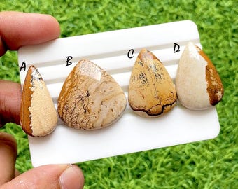 PICTURE JASPER Cabochon Loose Gemstone For Jewelry Making, AAA+ Natural Picture Jasper For Handmade Jewelry And Wire Wrap - 36997-37000