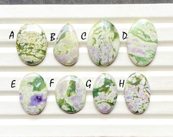 NEW Peace Jade Cabochon Loose Gemstone For Jewelry Making, AAA+ Natural Peace Jade Gemstone Cabochon For Wire Wrap - 25803-25810