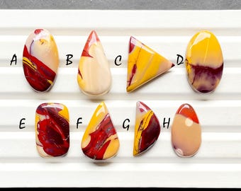 Beautiful Mookaite Jasper Cabochon Loose Gemstone For Jewelry Making, Natural Mookaite Jasper Gemstone For Wire Wrap - 28245-28252