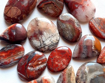 Natural Crazy Lace Agate Cabochon, Wholesale Lot Cabochon By Weight With Different Shapes and Size Cabochon Used For Jewelry Making