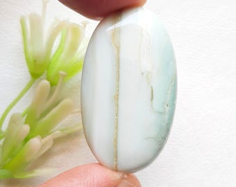 Green Lining Opal Cabochon Loose Gemstone For Jewelry Making, AAA+ Natural Green Lining Opal Cabochon For Wire Wrap - 23430-23433