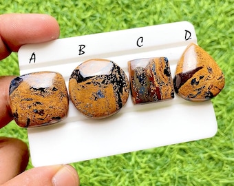 NEW Brown Pietersite Cabochon Loose Gemstone For Jewelry Making, Natural Pietersite Gemstone For Handmade Jewelry & Wire Wrap - 37178-37181