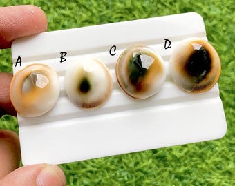 Natural Australian Shell Cabochon Loose Gemstone For Jewelry Making, Ocean Inspired Pearl Gemstone, Round Jewelry Stone Single - 37788-37791