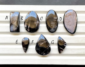 Hypersthene Cabochon Loose Gemstone For Jewelry Making, AAA+ Natural Hypersthene Gemstone Cabochon For Wire Wrap - 29022-29028