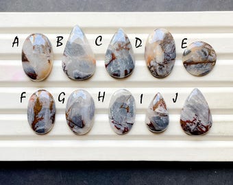 NEW Coconut Jasper Cabochon Loose Gemstone For Jewelry Making, AAA+ Natural Coconut Jasper Gemstone Cabochon For Wire Wrap - 32430-32439