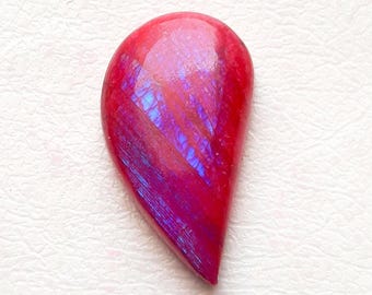 RARE Pink Rainbow Moonstone Cabochon Loose Gemstone , AAA+ Pink Rainbow Moonstone For Handmade Jewelry And Wire Wrap - 24518-24521
