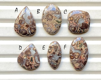 New Crocodile Jasper Cabochon Loose Gemstone For Jewelry Making, AAA+ Natural Crocodile Jasper Gemstone For Wire Wrap - 32063-32068