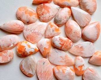 PINK SCOLECITE CABOCHON Wholesale Lot Pink Scolecite Cabochon By Weight With Different Shapes And Sizes Used For Jewelry Making
