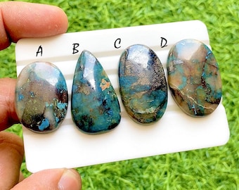 Quantum Quattro Cabochon Loose Gemstone For Wire Wrap, High Polish Natural Quantum Quattro Gemstone For Handmade Jewelry - 38035-38038