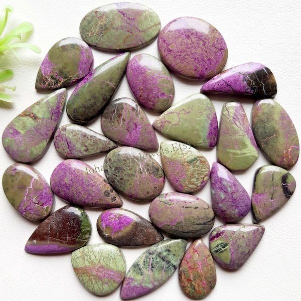 STICHTITE PURPURITE Cabochon Wholesale Lot By Weight With Different Shapes And Sizes Used For Jewelry Making And Wire Wrapping