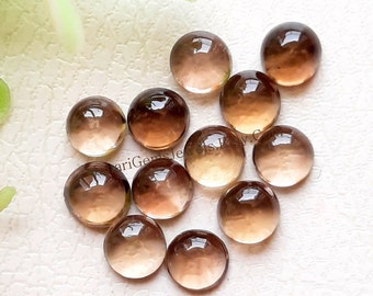 Smokey Round Cabochon Gemstone 15 Pieces Lot | Size : 4 MM | Natural AAA+ Round Cabochon Used For Handmade Jewelry