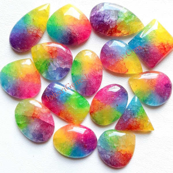 Solar Quartz Cabochon Wholesale Lot By Weight With Different Shapes And Sizes Used For Jewelry Making