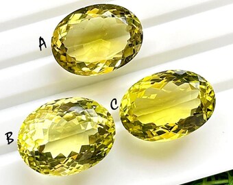 Flawless Lemon Topaz Green Gold Gemstone Faceted Loose Gemstone For Jewelry, Natural Lemon Topaz Gemstone For Handmade Jewelry - 25348-25350