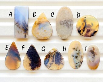Selected Scenic Agate Cabochon Loose Gemstone For Jewelry Making, AAA+ Natural Scenic Agate Cabochon For Handmade Jewelry - 24662-24670