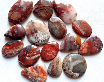 Natural Crazy Lace Agate Cabochon, Wholesale Lot Cabochon By Weight With Different Shapes and Size Cabochon Used For Jewelry Making