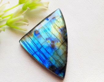 BIG Multi Labradorite Cabochon Loose Gemstone, Top Quality AAA+ Multi Labradorite Cabochon Gemstone For Jewelry Making, Pendant- 13931