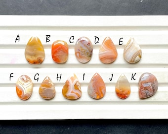 Carnelian Agate Cabochon Loose Gemstone For Jewelry Making, AAA+ Natural Carnelian Agate For Handmade Jewelry And Wire Wrap - 31305-31315