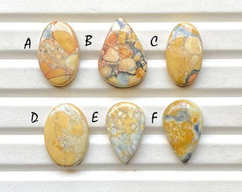 Selected Maligano Jasper Cabochon Loose Gemstone For Jewelry Making, AAA+ Natural Maligano Cabochon Gemstone For Wire Wrap - 28950-28955