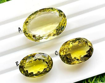 Lemon Topaz Green Gold Gemstone Faceted Loose Gemstone For Jewelry, AAA+ Natural Lemon Topaz Gemstone For Handmade Jewelry - 25342-25344