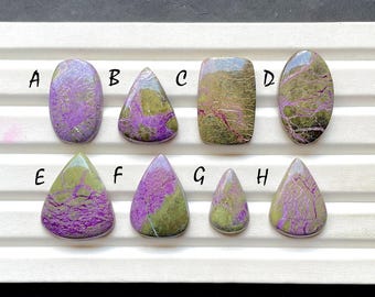 NEW Stichtite With Purpurite Cabochon Loose Gemstone For Jewelry Making, AAA+ Natural Stichtite With Purpurite For Wire Wrap - 30223-30230