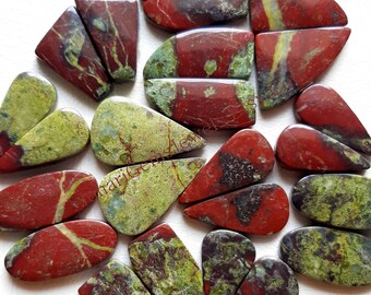 DRAGON JASPER PAIR Cabochon Wholesale Lot By Weight With Different Shapes And Sizes Used For Jewelry Making