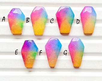 NEW Solar Quartz Coffin Shape Cabochon Loose Gemstone For Jewelry Making, AAA+ Solar Quartz For Handmade Jewelry And Wire Wrap - 28221-28227