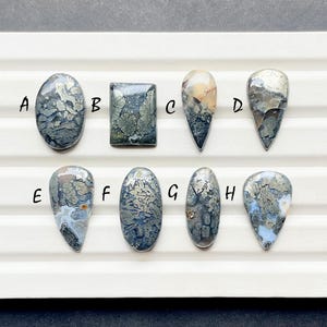 Markasit Cabochon Edelstein für die Schmuckherstellung, AAA + natürlicher Markasit Edelstein für handgemachten Schmuck und Wire Wrap - 27591-27598