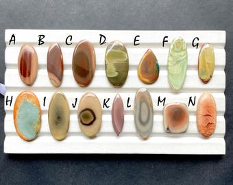 New Mexican Imperial Jasper Cabochon Loose Gemstone For Jewelry Making, AAA+ Natural Imperial Jasper Gemstone For Wire Wrap - 30075-30088