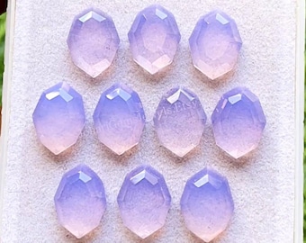 Lavender Quartz Fancy Cut Marquise Shape With Flat Back Gemstone 10 Pcs Lot | Size : 10X14 MM | AAA+ Lavender Quartz Used For Jewelry Making